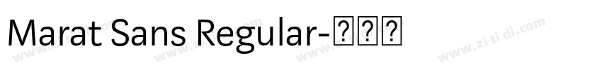 Marat Sans Regular字体转换